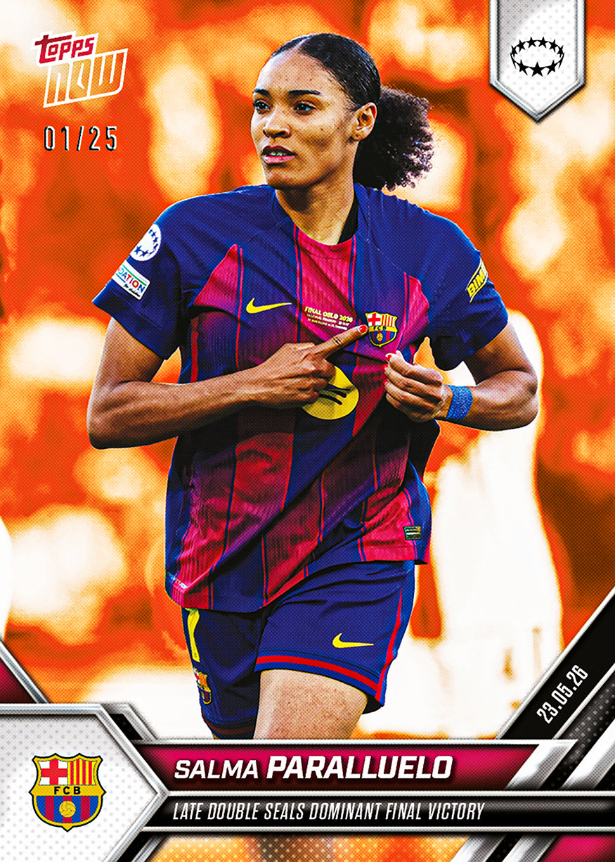Salma Paralluelo - 2025-26 UWCL Topps NOW - Card 33 - PR: 507 - Image 7
