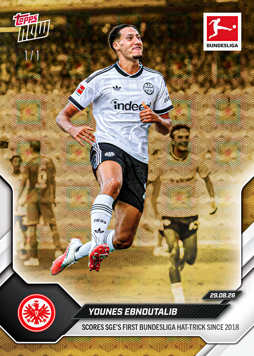 Alternative view of Younes Ebnoutalib - 2026-27 Bundesliga Topps NOW - Card 6