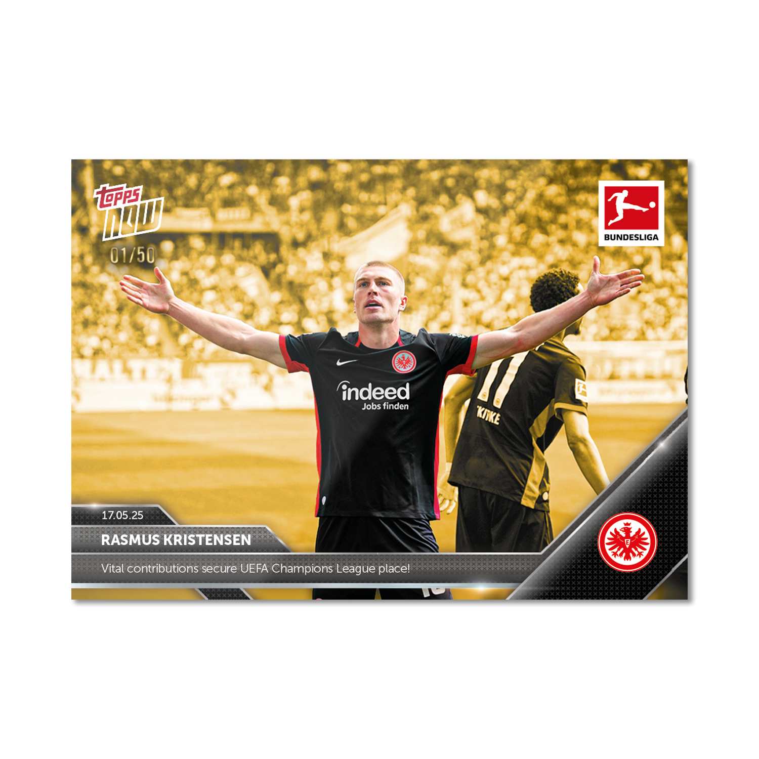 Rasmus Kristensen - 2024-25 Bundesliga Topps NOW - Card 190 - PR: 226 - Image 6