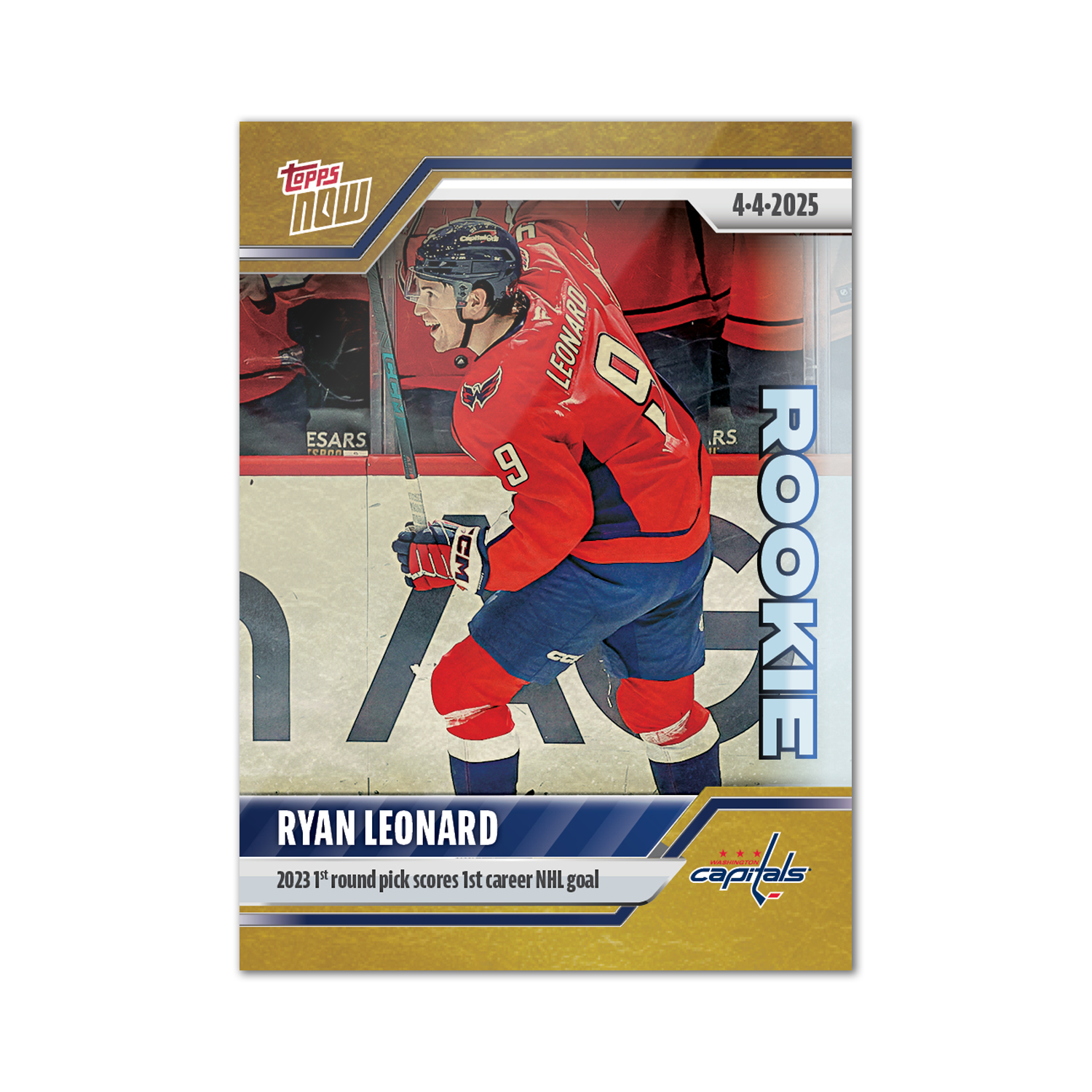Ryan Leonard - 2024-25 NHL Topps NOW - Sticker # 152 Pack - PR: 765 - Image 2