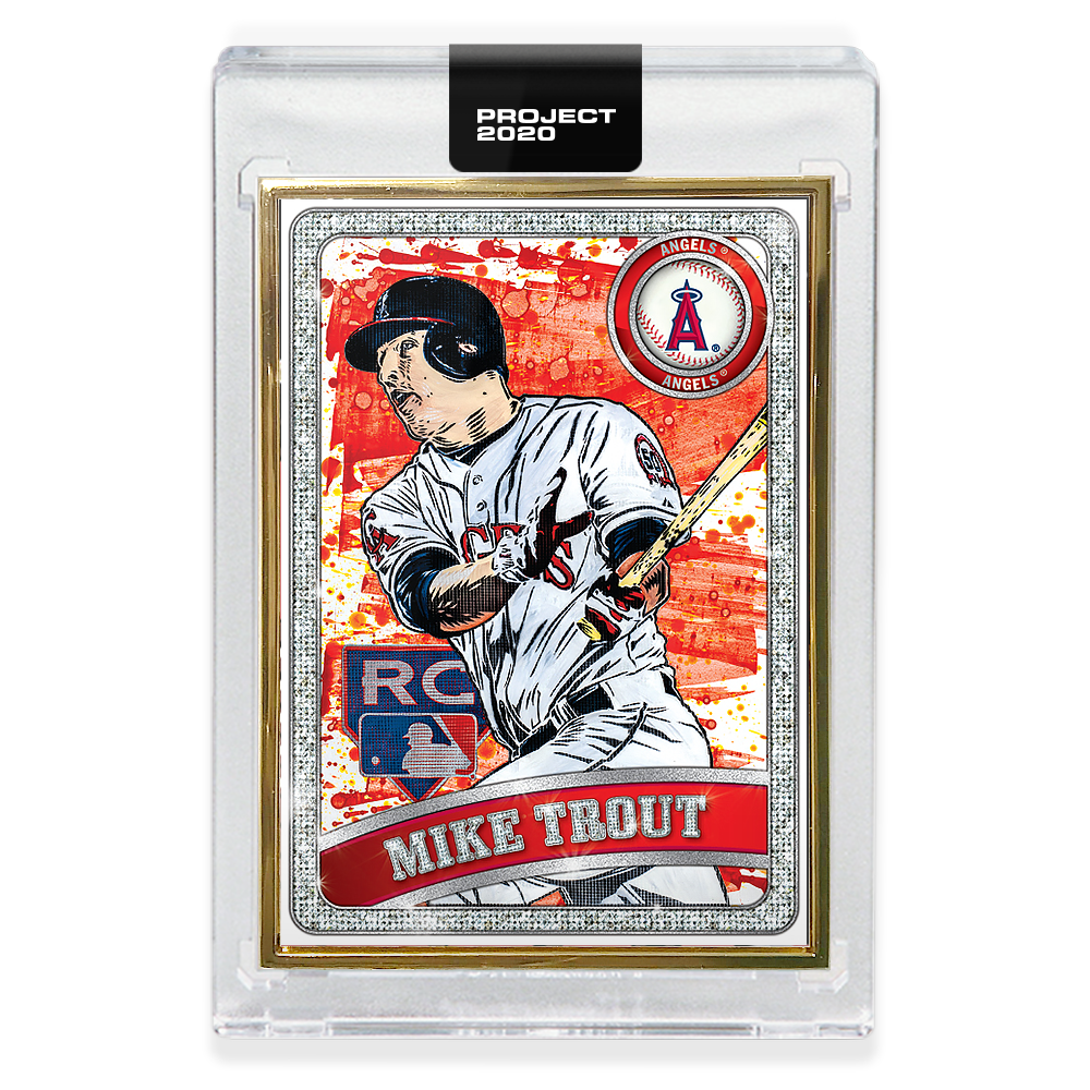 Alternative view of Topps PROJECT 2020 Card 100 - 2011 Mike Trout by Blake Jamieson - Print Run: 74862
