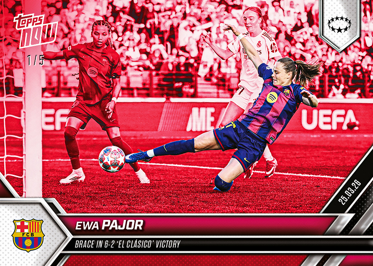 Ewa Pajor - 2025-26 UWCL Topps NOW - Card 24 - PR: 279 - Image 3