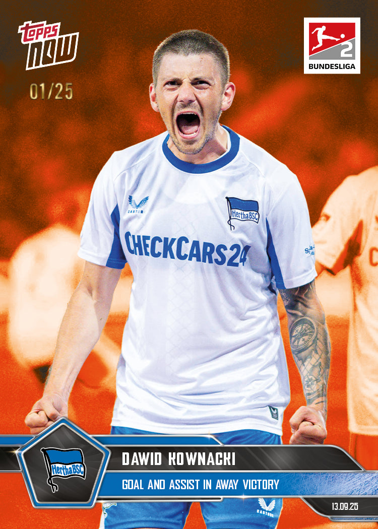 Dawid Kownacki - 2025-26 Bundesliga Topps NOW - Card 21 - PR: 280 - Image 5