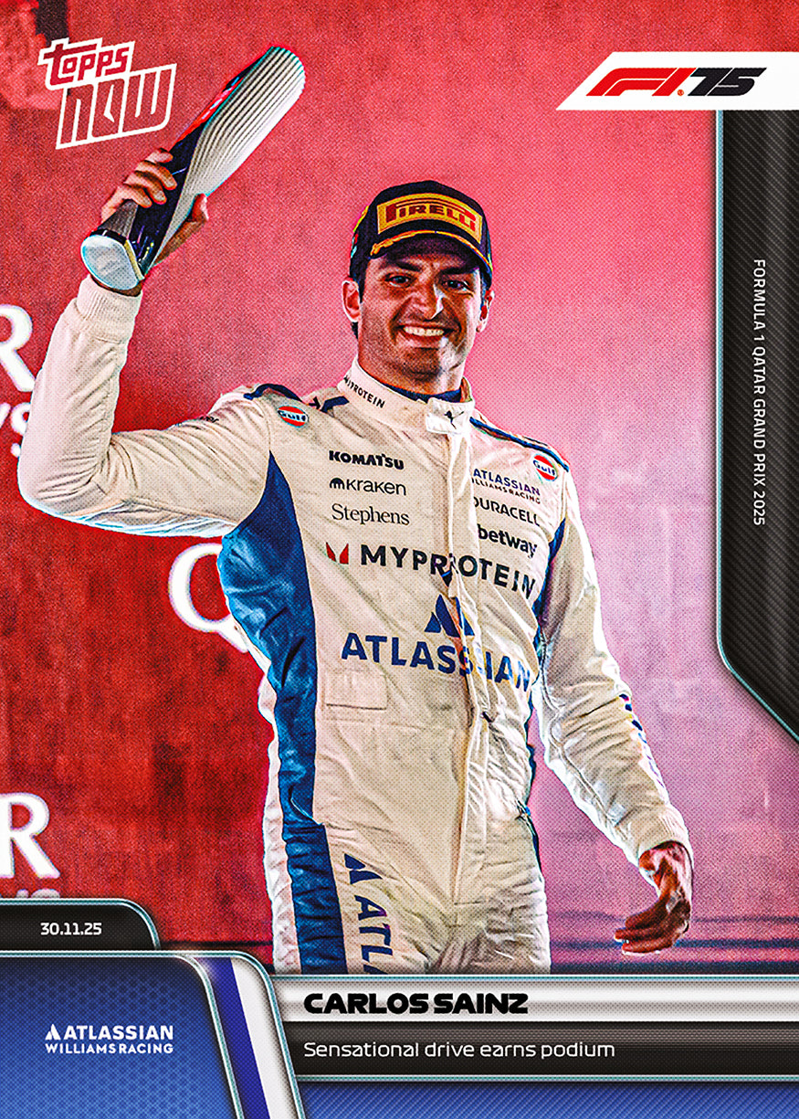 Carlos Sainz - 2025 Formula 1 Topps NOW - Card 84 - PR: 1642