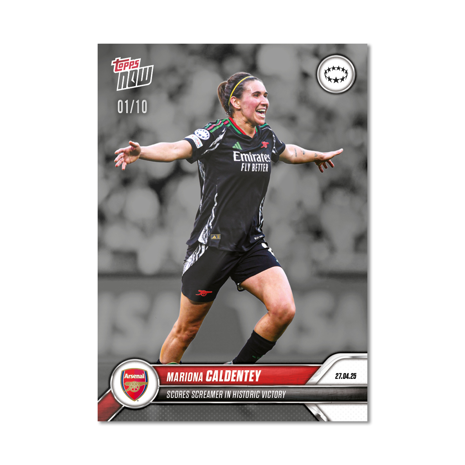 Mariona Caldentey - 2024-25 UWCL Topps NOW - Card 25 - PR: 323 - Image 4