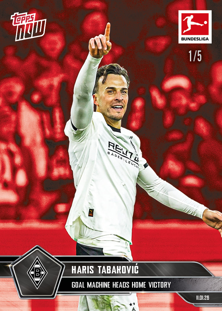 Haris Tabaković - 2025-26 Bundesliga Topps NOW - Card 94 - PR: 220 - Image 3