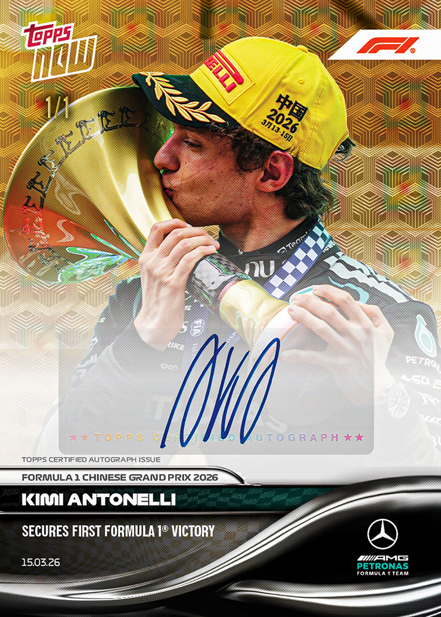 Kimi Antonelli - 2026 Formula 1 Topps NOW - Card 18 - PR: 28723 - Image 2