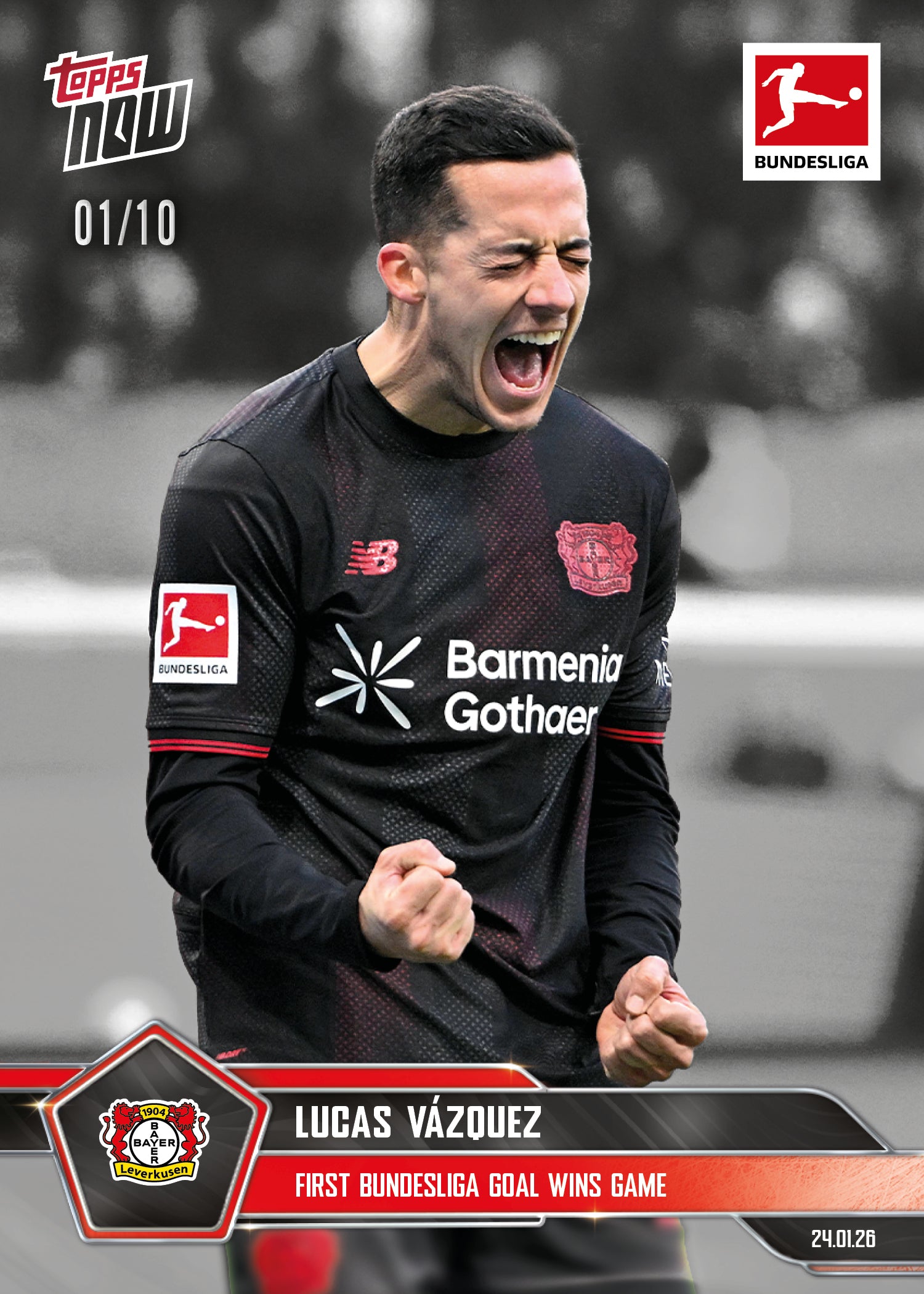 Lucas Vázquez - 2025-26 Bundesliga Topps NOW - Card 107 - PR: 183 - Image 4