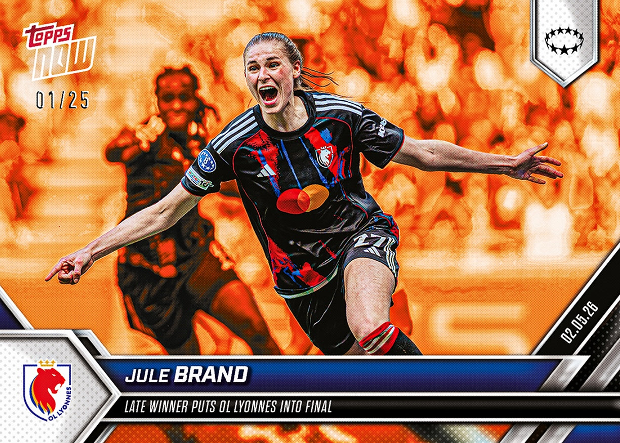 Jule Brand - 2025-26 UWCL Topps NOW - Card 28 - PR: 615 - Image 5