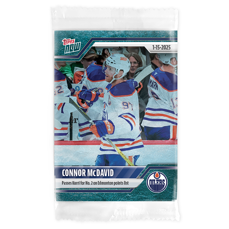 Connor McDavid - 2024-25 NHL Topps NOW - Sticker 90 - PR: 360 - Image 3