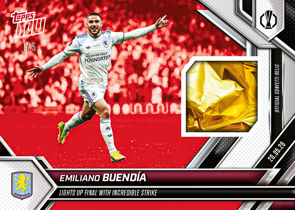 Emiliano Buendía - 2025-26 UEL Topps NOW - Card 34 - PR: 602 - Image 3