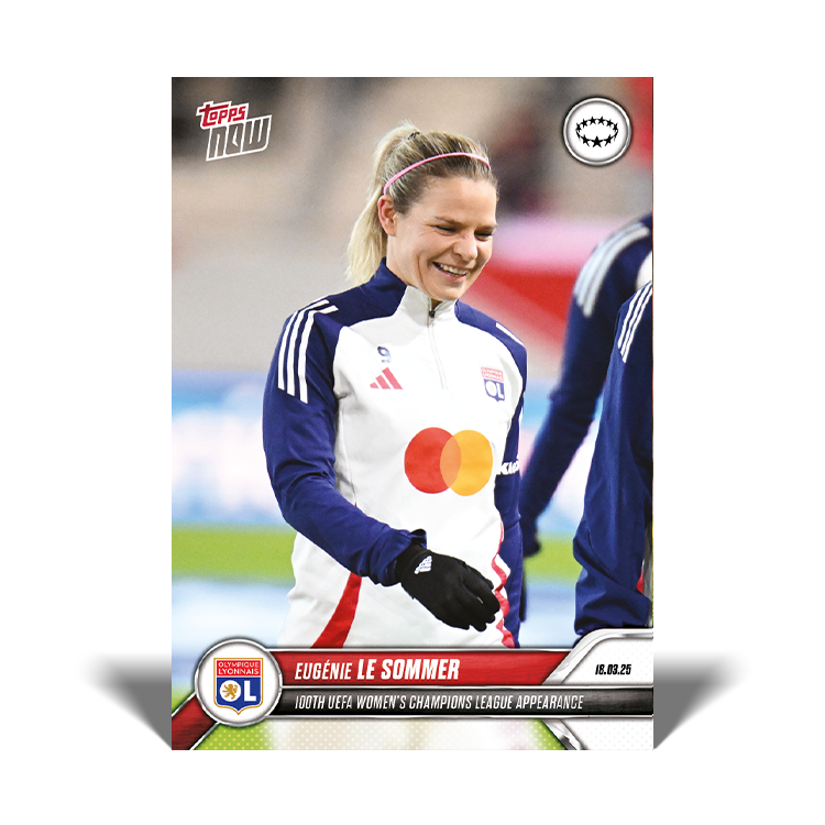 Eugénie Le Sommer - 2024-25 UWCL Topps NOW Card 18 - PR: 107