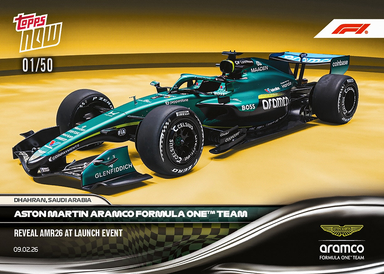 Aston Martin Aramco Formula One™ Team - 2026 Formula 1 Topps NOW - Card 10 - PR: 1482 - Image 7