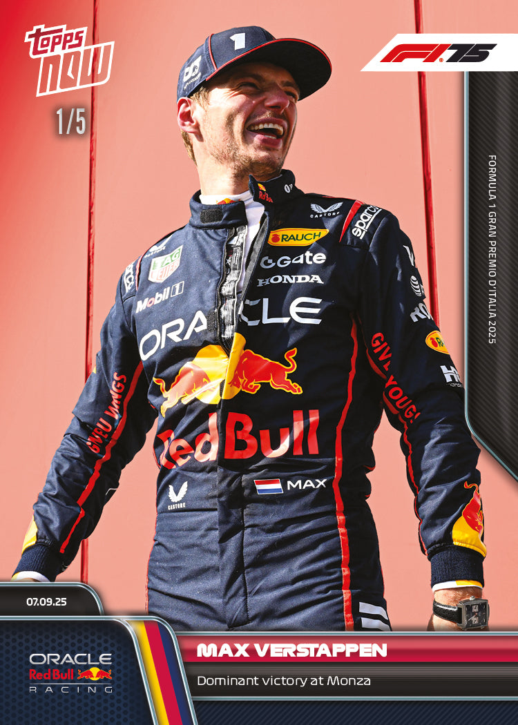 Max Verstappen - 2025 Formula 1 Topps NOW - Card 60 - PR: 3387 - Image 3