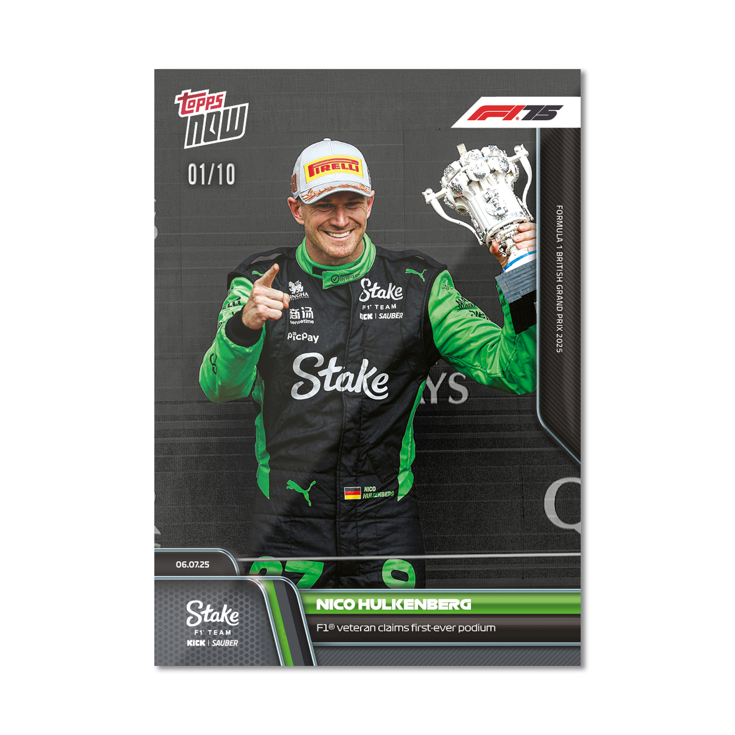 Nico Hulkenberg - 2025 Formula 1 Topps NOW - Card 51 - PR: 4055 - Image 4