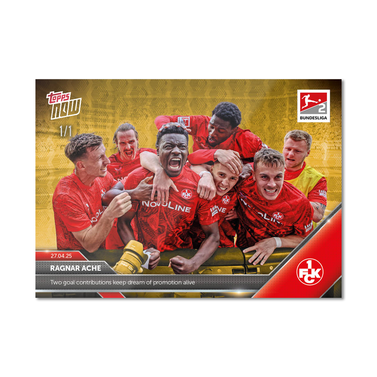 Ragnar Ache - 2024-25 Bundesliga Topps NOW Card 173 - PR: 141 - Image 2