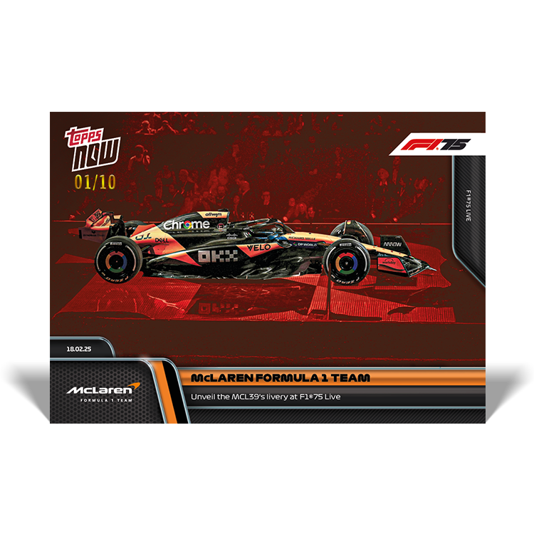 McLaren Formula 1 Team - 2025 Formula 1 Topps NOW - Card 3 - PR: 1129 - Image 4
