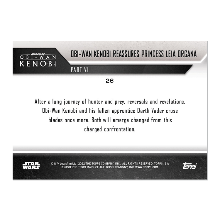 2022 Topps Now Star Wars: Obi-Wan Kenobi 5-Card Pack (Part VI) - PR: 1503 - Image 3