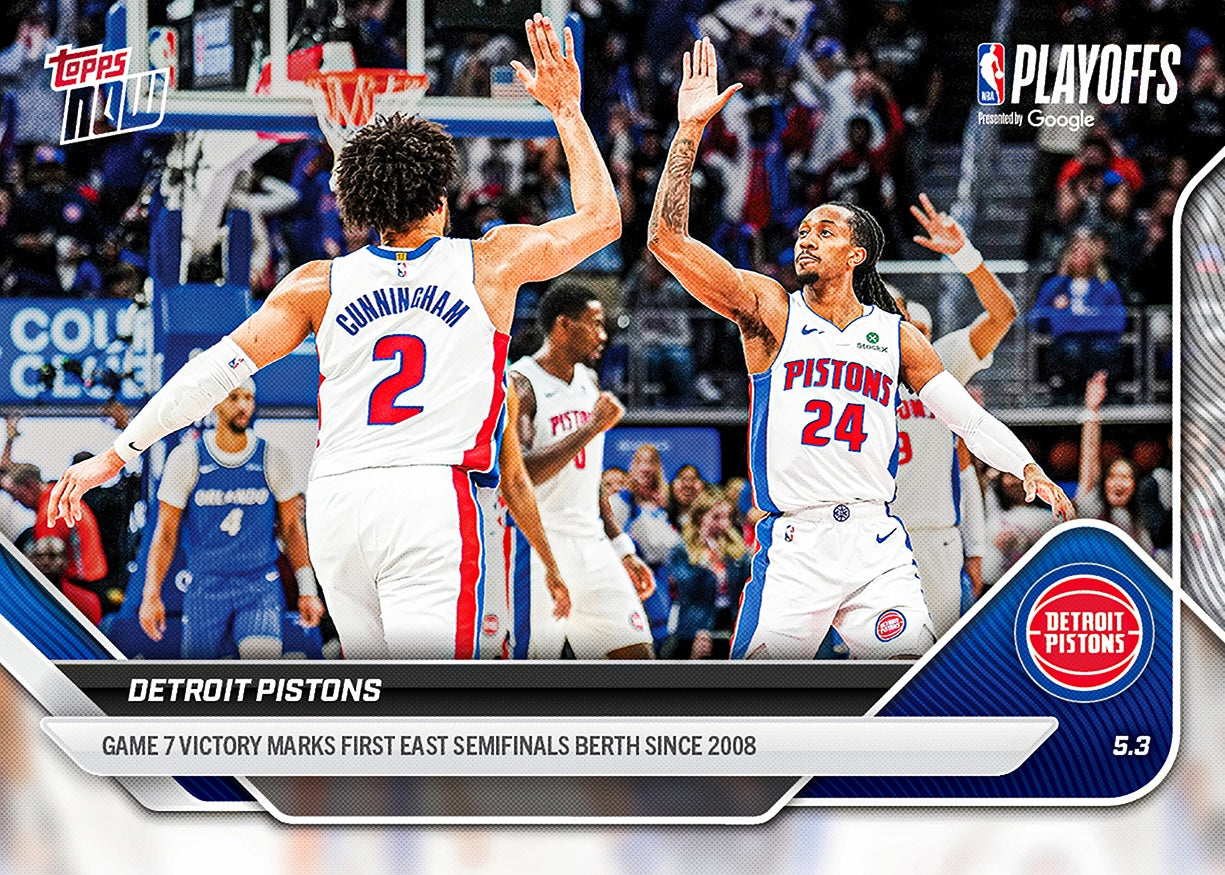 Detroit Pistons - 2025-26 NBA Topps NOW - Card 291 - PR: 876