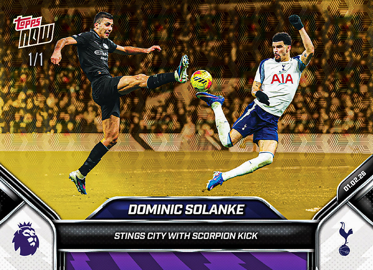 Dominic Solanke - 2025-26 Premier League Topps NOW - Card 125 - PR: 796 - Image 3