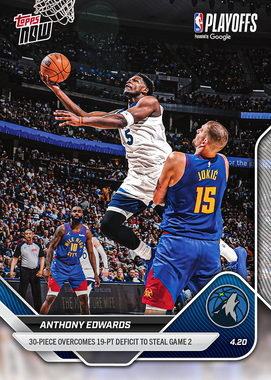 Anthony Edwards - 2025-26 NBA Topps NOW - Card 266 - PR: 1878