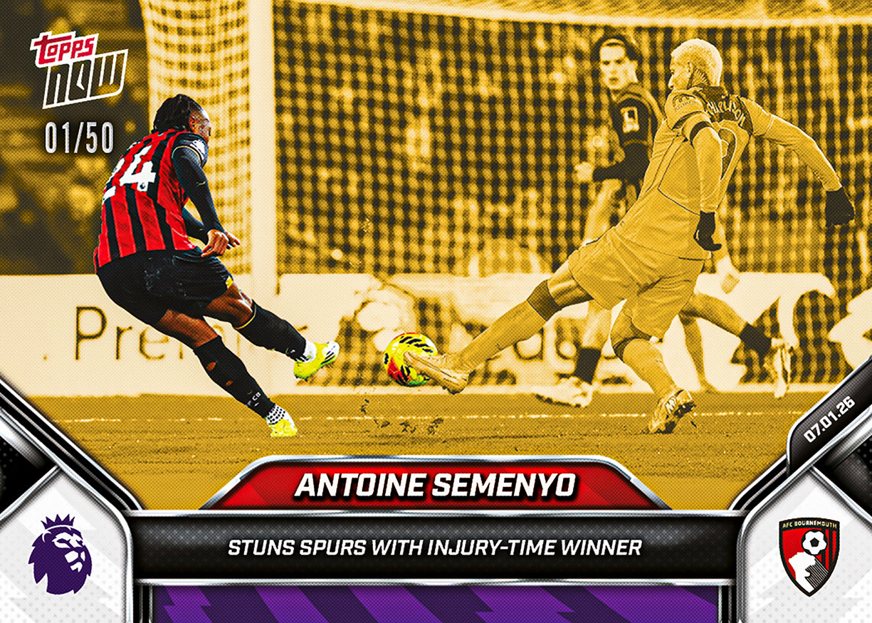 Antoine Semenyo - 2025-26 Premier League Topps NOW - Card 104 - PR: 309 - Image 6