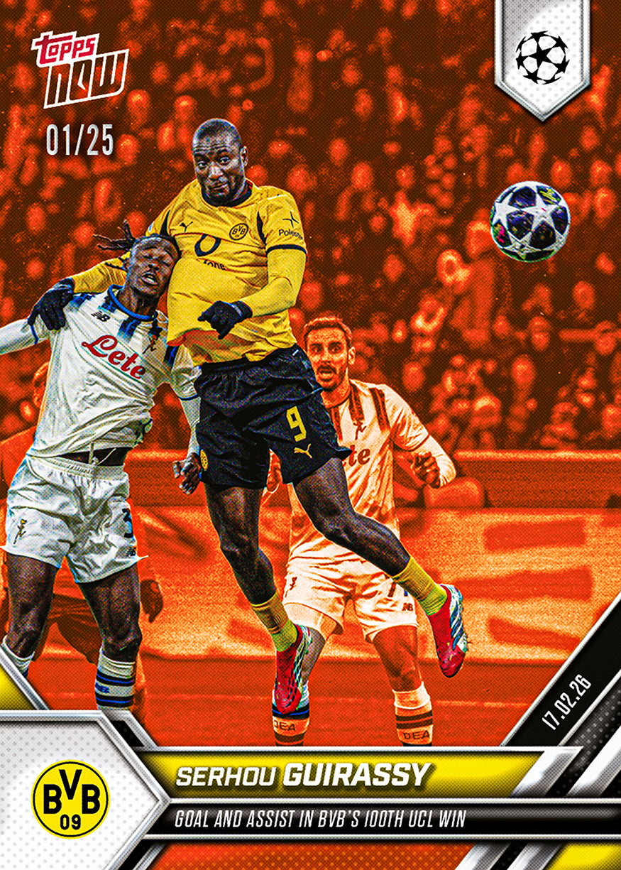 Serhou Guirassy - 2025-26 UCL Topps NOW - Card 90 - PR: 197 - Image 5