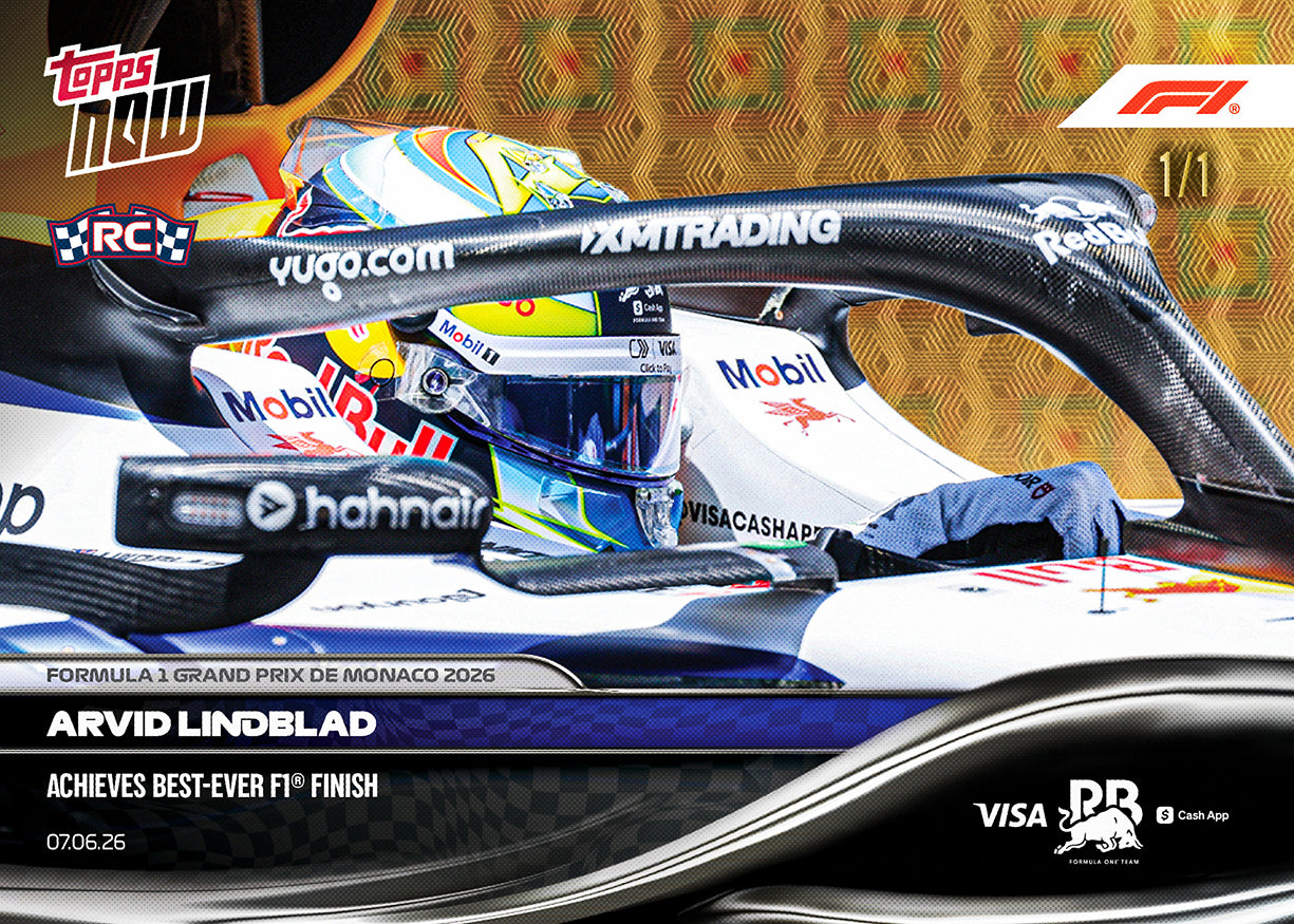 Arvid Lindblad - 2026 Formula 1 Topps NOW - Card 36 - PR: 1949 - Image 2