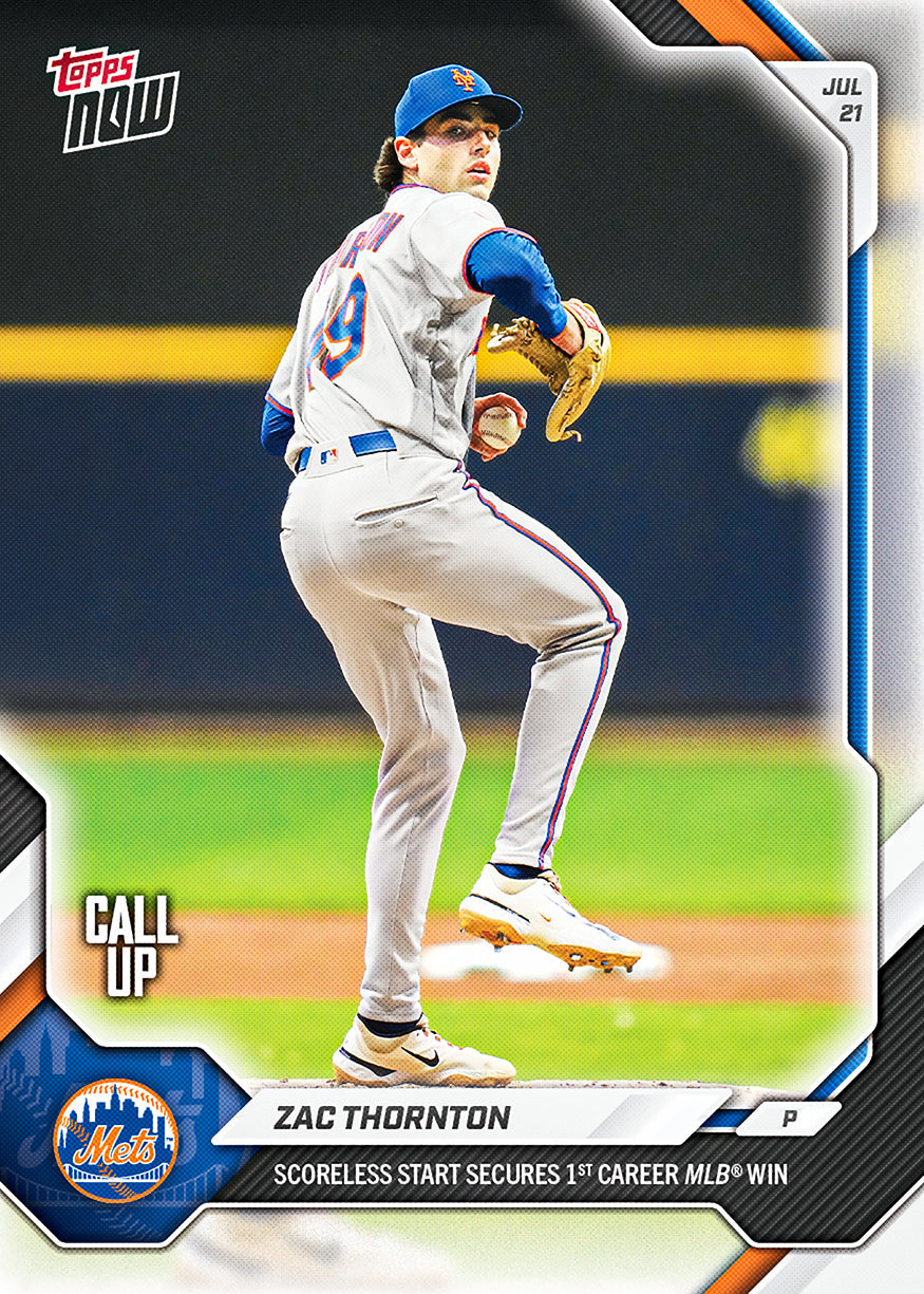 Zac Thornton - 2026 MLB Topps NOW - Card 476 - PR: 1080