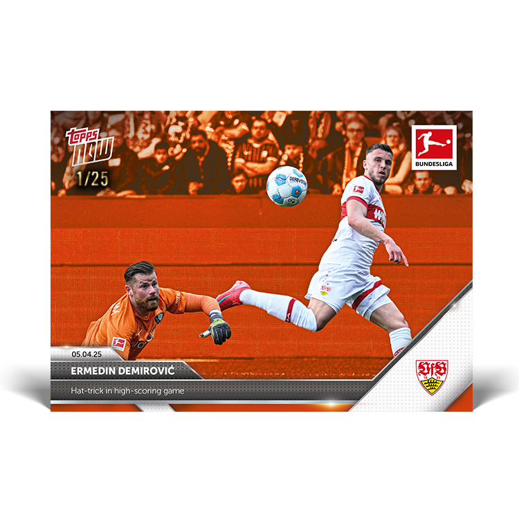 Ermedin Demirović - 2024-25 Bundesliga Topps NOW Card 158 - PR: 124 - Image 6
