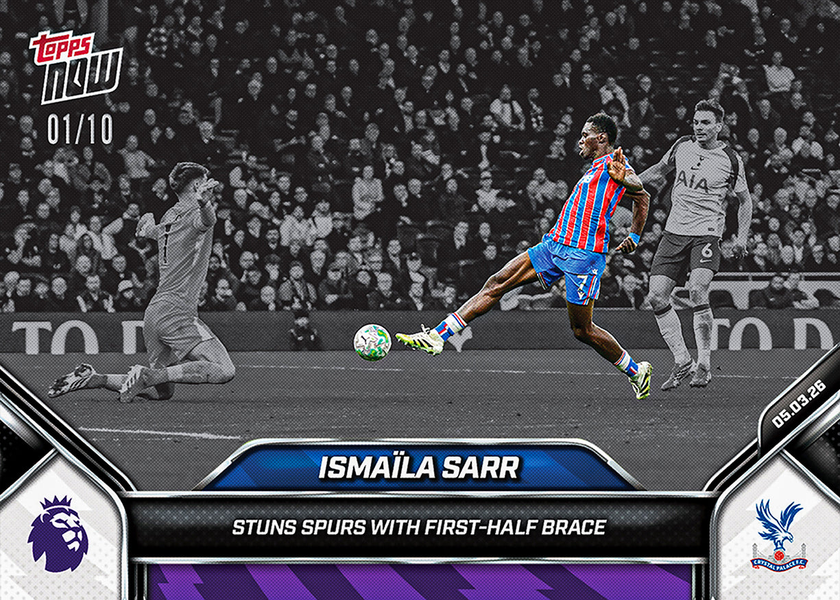 Ismaïla Sarr - 2025-26 Premier League Topps NOW - Card 155 - PR: 184 - Image 4