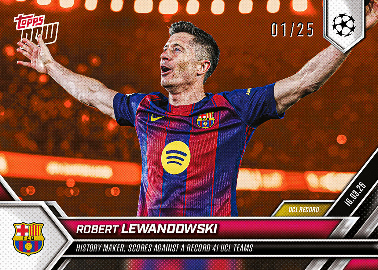 Robert Lewandowski - 2025-26 UCL Topps NOW - Card 113 - PR: 1810 - Image 7
