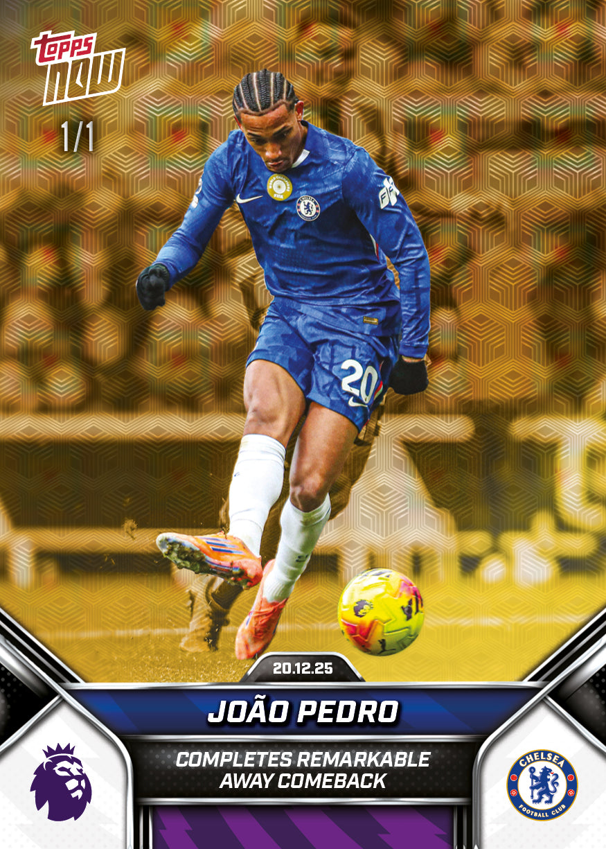 João Pedro - 2025-26 Premier League Topps NOW - Card 85 - PR: 482 - Image 2