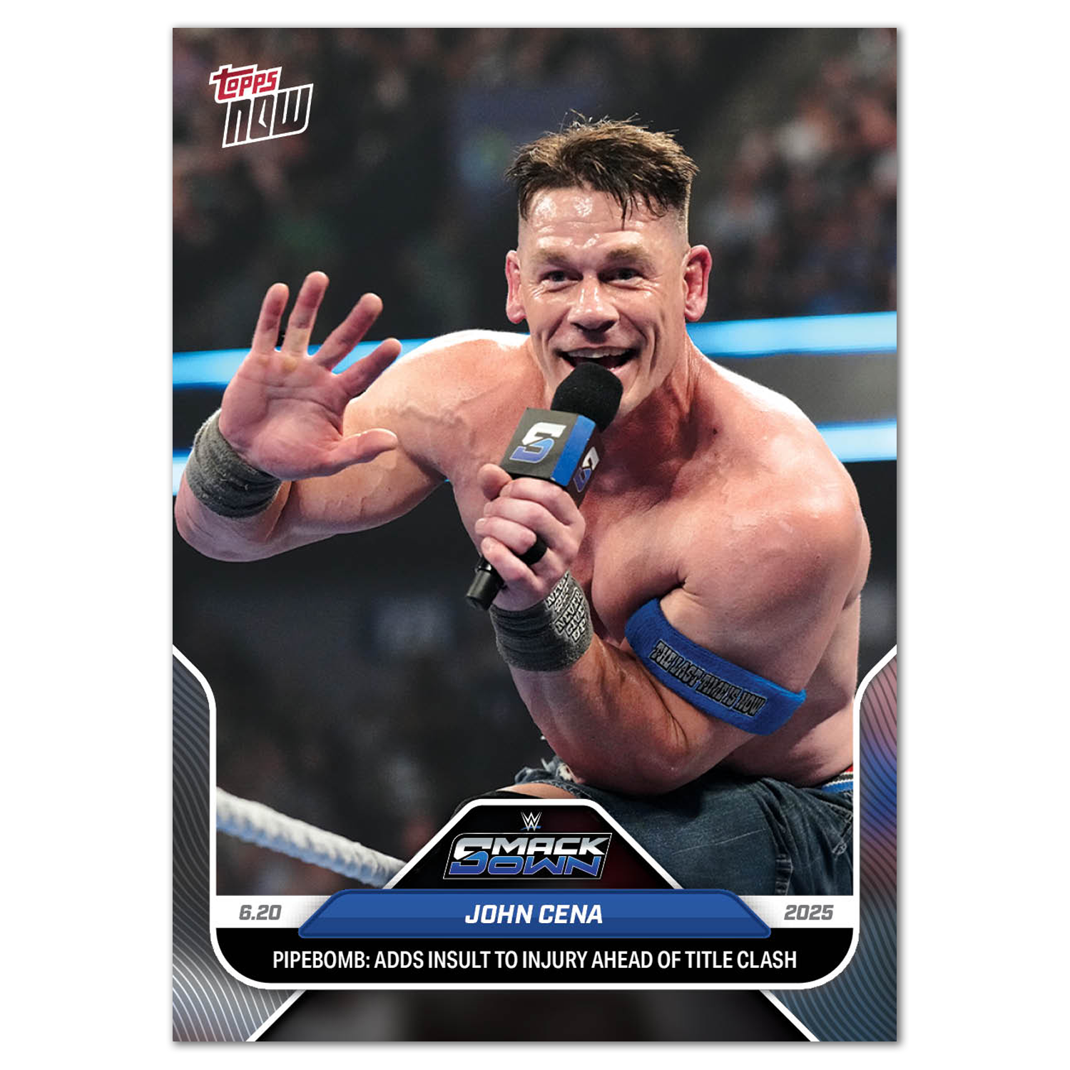 John Cena - 2025 WWE Topps NOW - Card 70 - PR: 1886 - Image 2