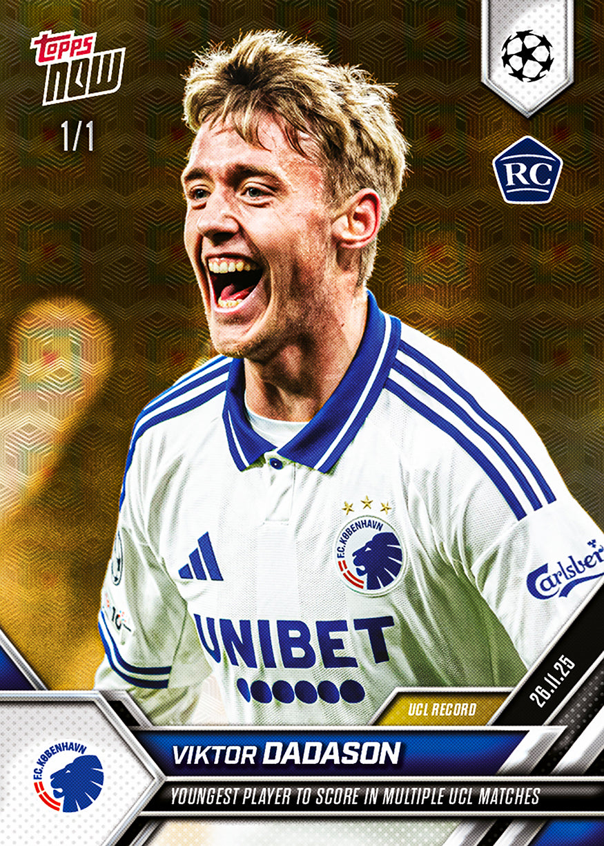 Viktor Dadason - 2025-26 UCL Topps NOW - Card 62 - PR: 967 - Image 2
