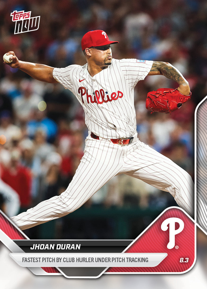 Jhoan Duran - 2025 MLB Topps NOW - Card 514 - PR: 1268