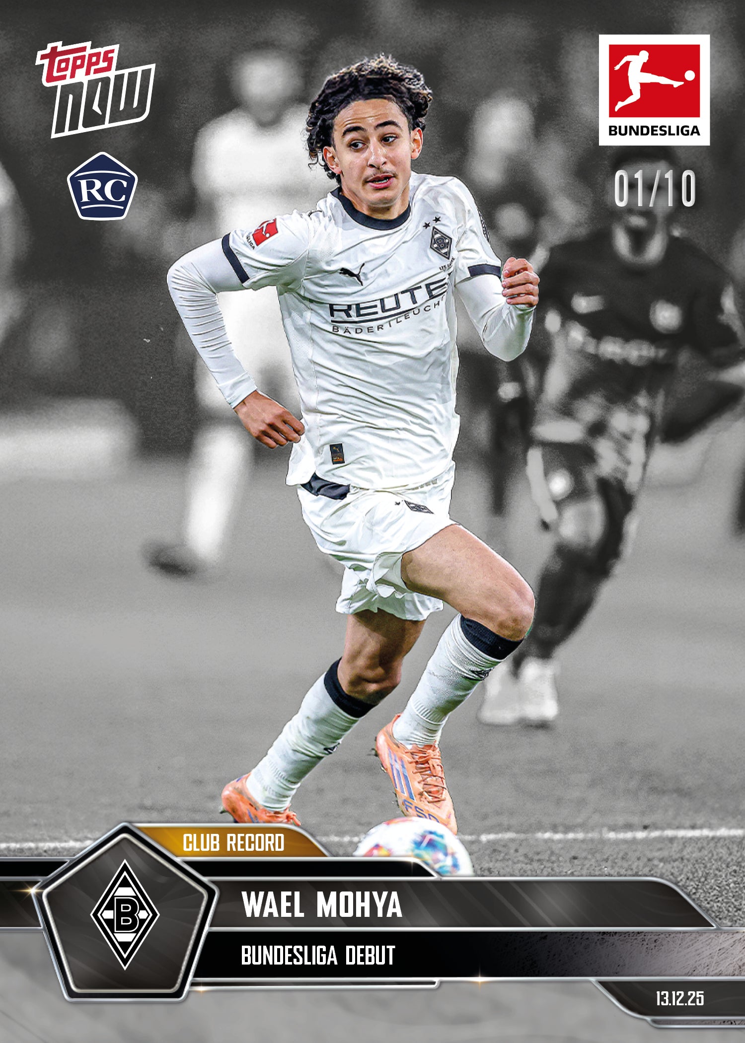 Wael Mohya - 2025-26 Bundesliga Topps NOW - Card 81 - PR: 1512 - Image 4
