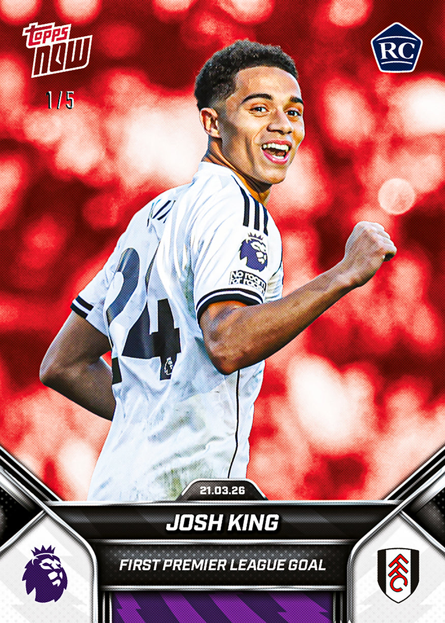 Josh King - 2025-26 Premier League Topps NOW - Card 162 - PR: 906 - Image 3