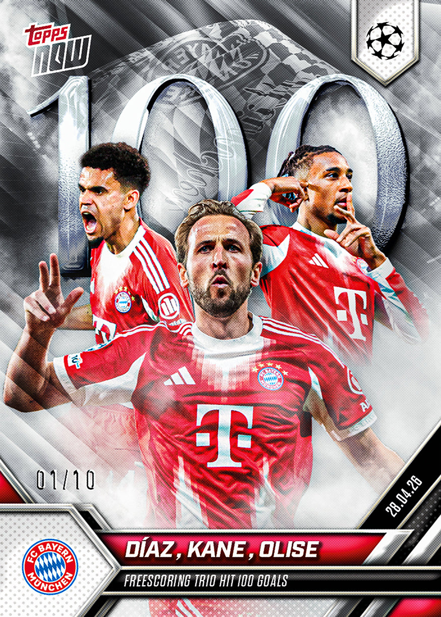 Harry Kane / Michael Olise / Luis Díaz - 2025-26 UCL Topps NOW - Card 127 - PR: 6306 - Image 4