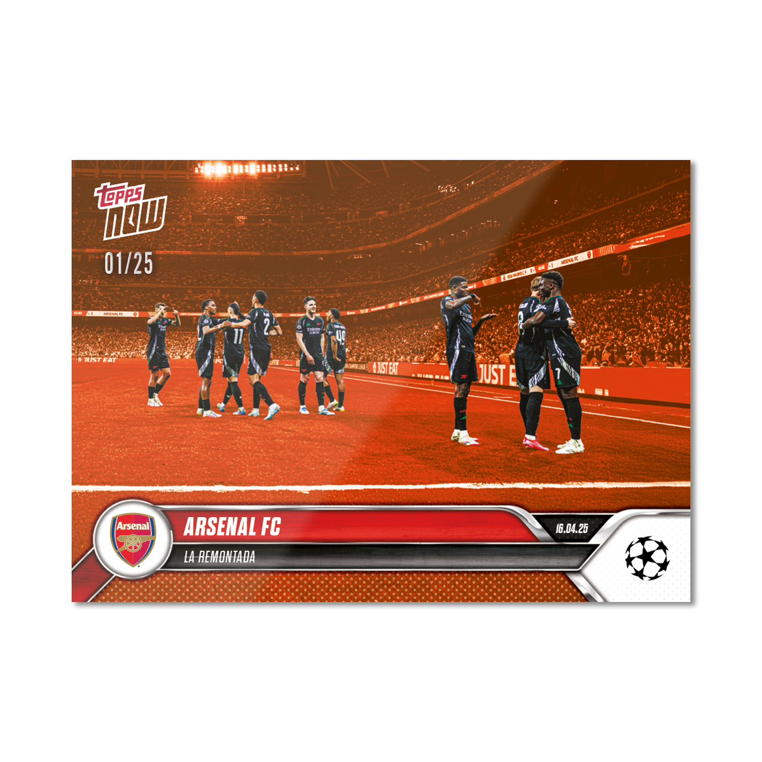 Arsenal FC - 2024-25 UCL Topps NOW - Card 143 - PR: 641 - Image 5