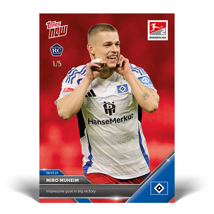 Miro Muheim - 2024-25 Bundesliga Topps NOW Card 141 - PR: 553 - Image 4