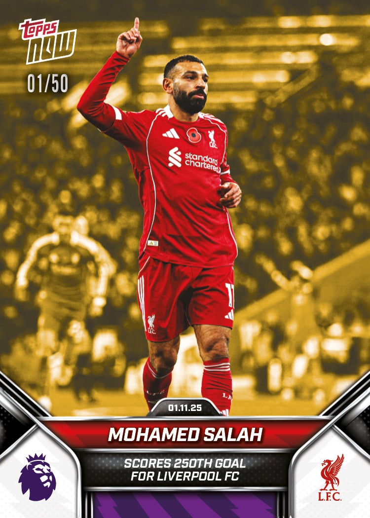 Mohamed Salah - 2025-26 Premier League Topps NOW - Card 46 - PR: 1406 - Image 7