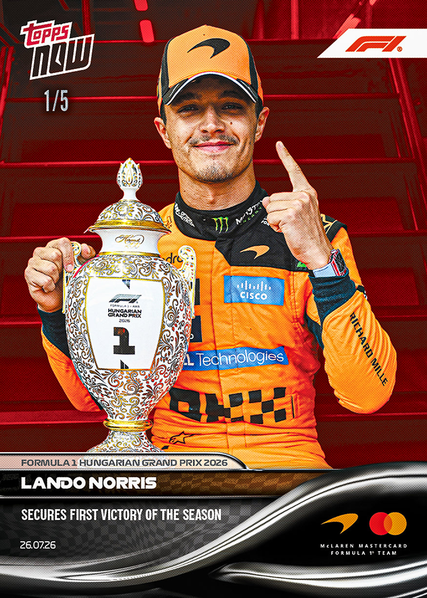 Lando Norris - 2026 Formula 1 Topps NOW - Card 51 - PR: 4892 - Image 3