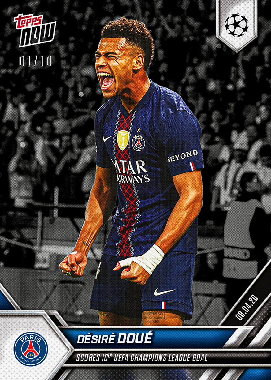 Désiré Doué - 2025-26 UCL Topps NOW - Card 120 - PR: 933 - Image 4