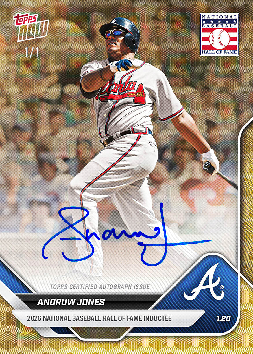 Andruw Jones - 2025 MLB Topps NOW - Card OS-16 - PR: 2637 - Image 2