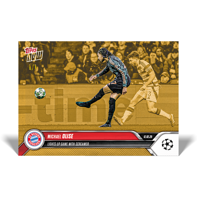 Michael Olise - Lights up game with screamer - 24/25 UCL Topps NOW Card 101 - PR: 175 - Image 3