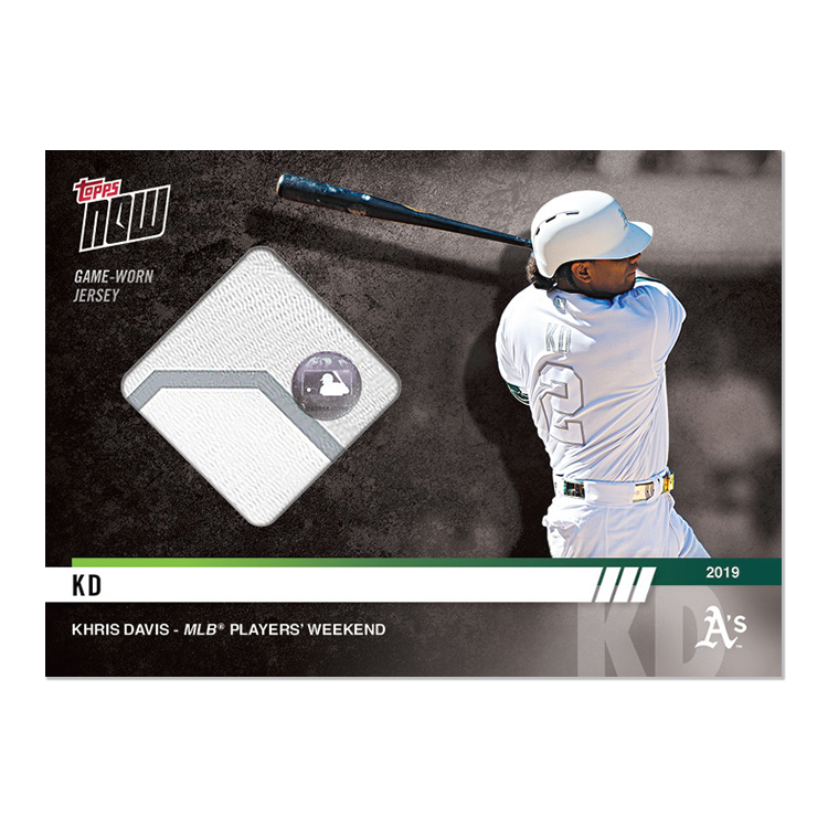 2019 Oakland Athletics TOPPS NOW Players Weekend 6-Card Team Set + Relic Card - Print Run: 68 - Image 3