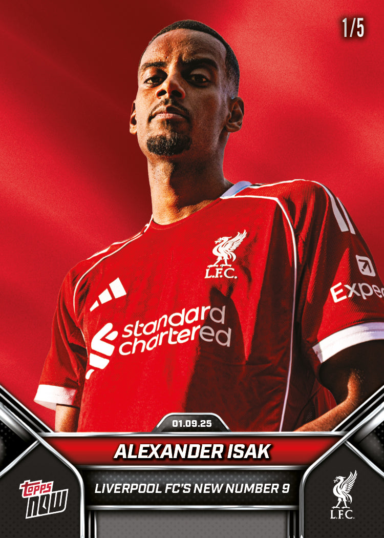 Alexander Isak - 2024-25 Liverpool Topps NOW - Card 4 - PR: 1900 - Image 3
