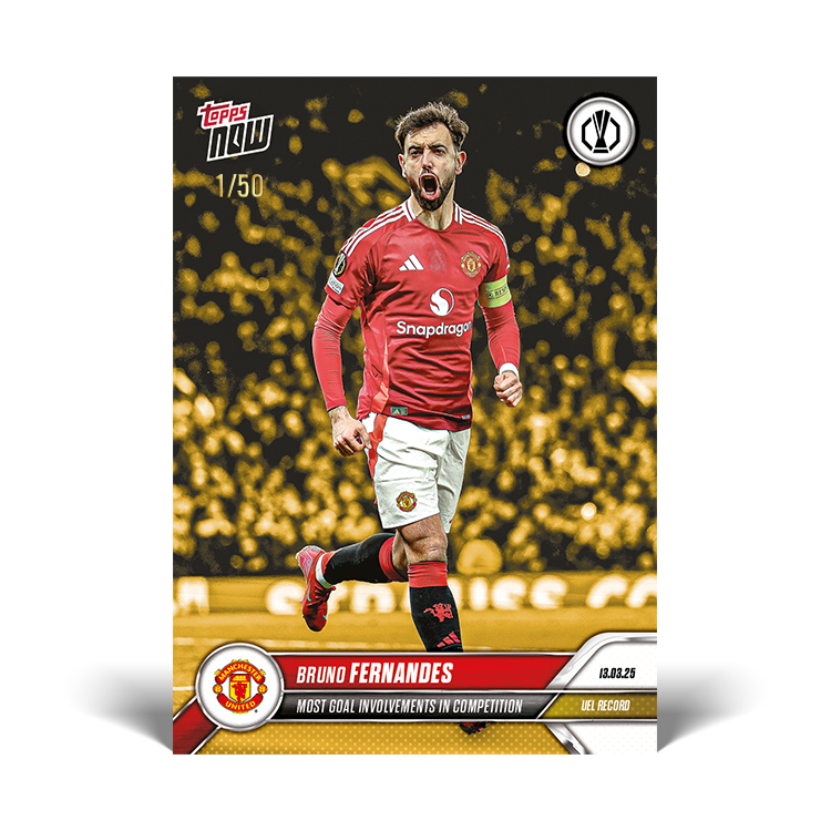 Bruno Fernandes - 2024-25 UEL Topps NOW Card 24 - PR: 266 - Image 7