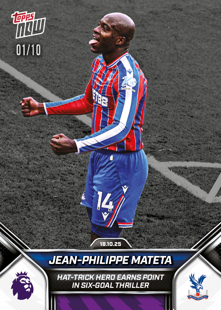 Jean-Philippe Mateta - 2025-26 Premier League Topps NOW - Card 36 - PR: 237 - Image 4